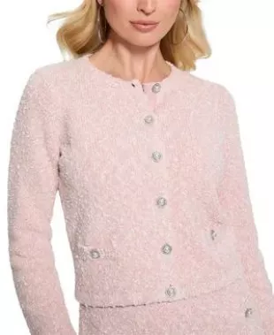 Women's Dorothy Boucle Cropped Cardigan