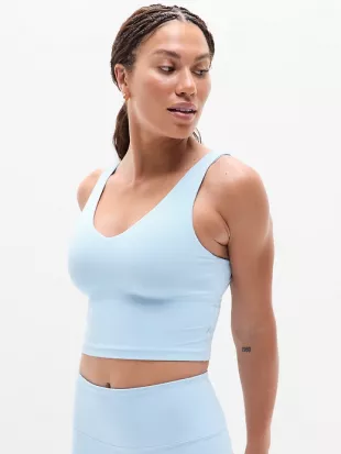 Airlift Super Sleek Bra Tank in Seashell Blue