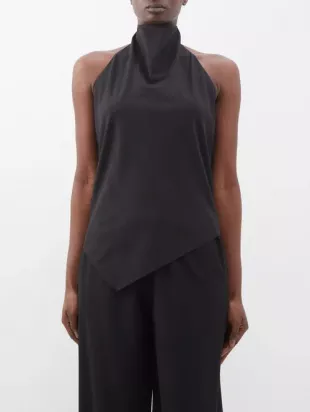 Bence Halterneck Wool Top