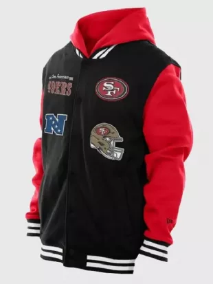 Pull En Polaire New Era - San Francisco 49ers Avec Passepoil - Rouge - Taille ? - 80% Coton - Neuf Avec étiquettes