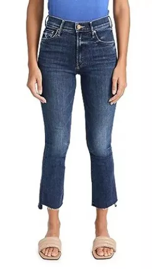 Women's The Insider Crop Step Fray Jeans, Teaming Up, Blue, 25