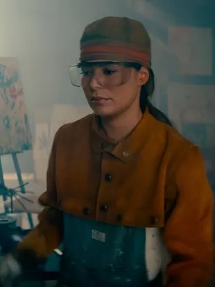 The Wrong Paris 2025 Miranda Cosgrove Suede Crop Jacket