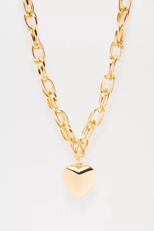 Carolina Puffy Heart Necklace