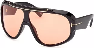 Rellen FT 1093 Shiny Black/Brown Sunglasses