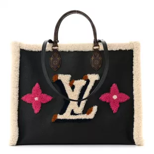 Calfskin Monogram Teddy Onthego GM Black