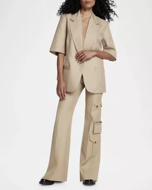 Short Sleeve Oversized Blazer