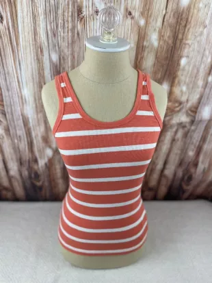 90s Ribbed Striped Tank Top