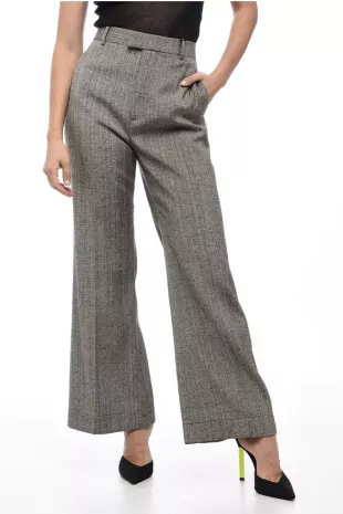 Flare Fit Knitted Melange Pants