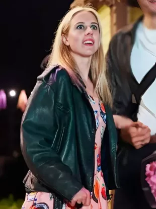 Diary of a Ditched Girl 2025 Carla Sehn Leather Jacket worn