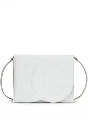 DG Logo Leather Crossbody Bag