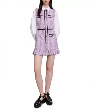 Ratri Tweed Sleeveless Dress