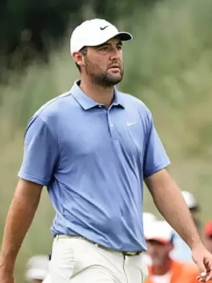 Scottie Scheffler BMW Championship 2025 Blue Shirt