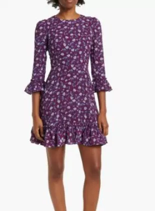 Jewel Neck A-Line Dress