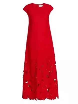 jenna bush hager red dress Jenna Bush Hager wore a red cape dress to the CFDA Fashion Awards