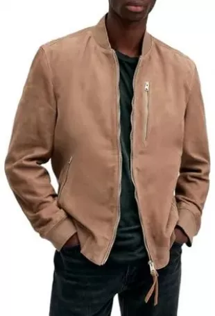 Kemble Suede Bomber Jacket
