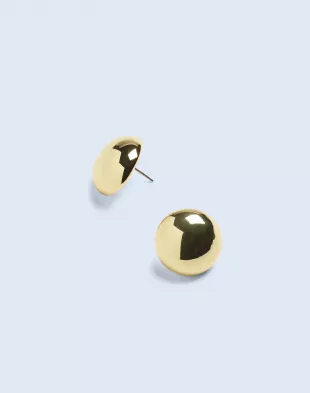 Button Stud Earrings