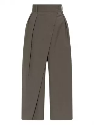 Pleated Wrap Trousers