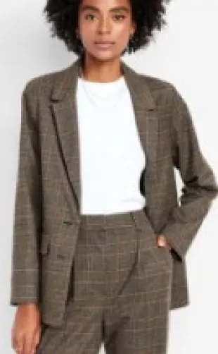 Relaxed Twill Blazer