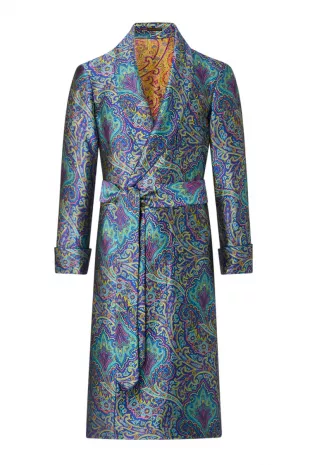 Marmaduke Paisley Lined Dressing Gown