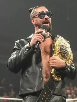 Seth Rollins 2025 Monday Night RAW Leather Jacket