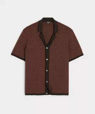 Micro Diamond Bungalow Sweater Polo