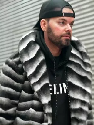 90 Day Hunt For Love Tim Malcolm Striped Fur Coat