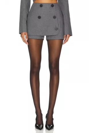 Double-breasted Skort