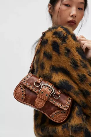 Jade Laced Rivet Bag