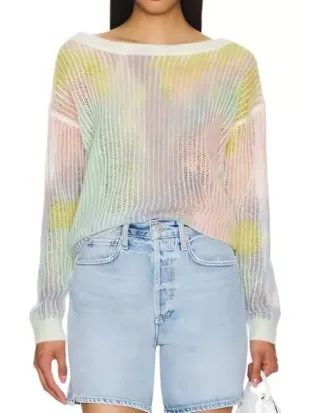 High Potential S02 Kaitlin Olson Rainbow Dye Sweater