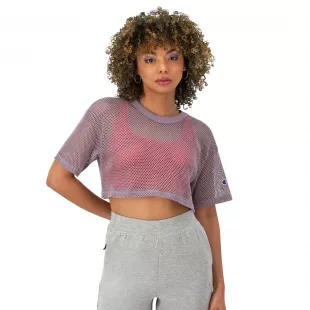Exclusive Mesh Cropped Tee