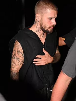 Justin Bieber LA Black Vest