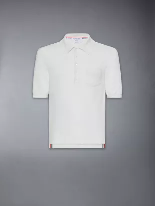Silk Pique Pocket Polo