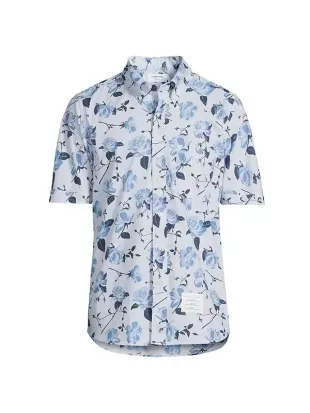 Rose Cotton Button Down Shirt
