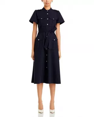 Judy Utility Shirtdress in Midnight