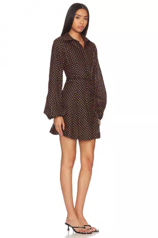 Rae Mini Dress in Ludovica Polka Dot