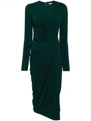 Draped Midi Dress