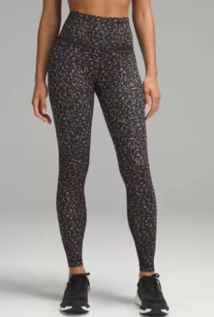 Wunder Train High Rise HR Tight 28” Fluctuate Micro Pink Multi