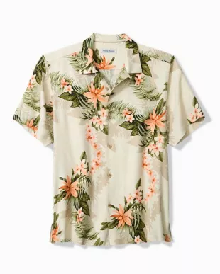 Everglade Oasis Silk Camp Shirt