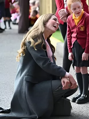 Kate Middleton Churchtown Primary School Long Coat