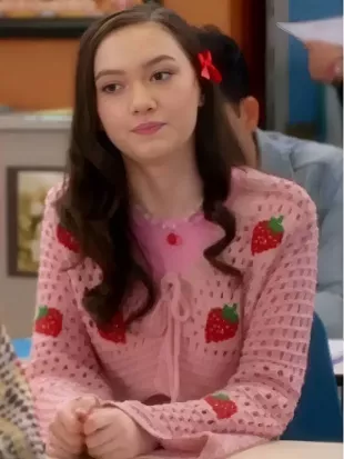 Electric Bloom 2025 Ruby Marino Strawberry Cardigan