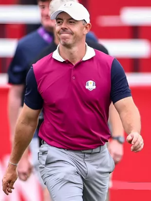 Rory McIlroy 2025 Team Europe Ryder Cup Purple Shirt