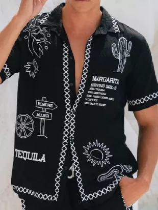 Aussie Shore Callum Hole Black Shirt