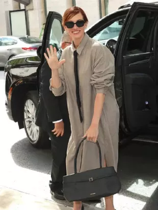 Julia Roberts 63rd New York Film Festival Shirt Dress