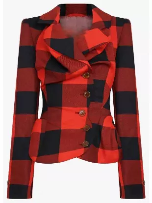 The Girlfriend 2025 Olivia Cooke Check Blazer