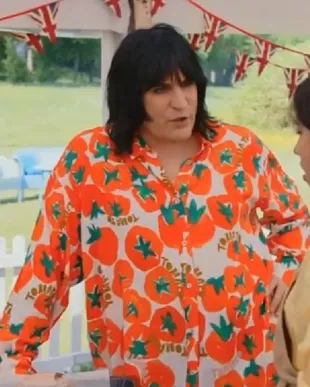Great British Bake Off S16 Noel Fielding Tomato Shirt