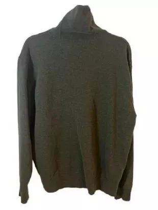 Beyond The Gates Clifton Davis Green Shawl Collar Sweater