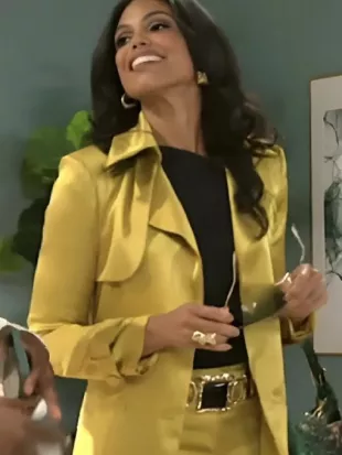 Beyond The Gates Dani Dupree Satin Trench Coat