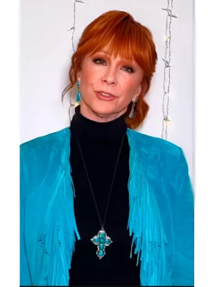 Reba McEntire The Voice S28 Blue Fringe Jacket