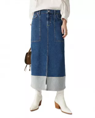 Vicky Denim Midi Skirt