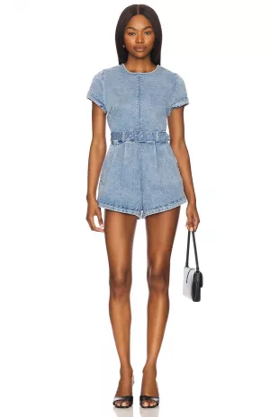 Charlotte Denim Romper